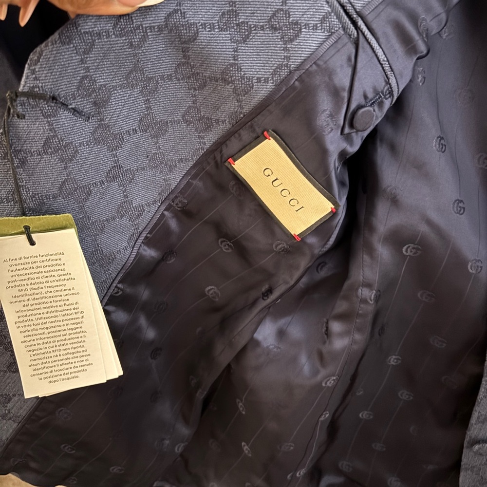 Gucci Black Patterned Blazer - Picture 2 of 10